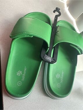 Kids' Green Slide Sandals
